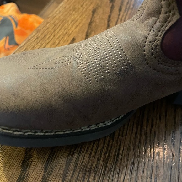 Durango Pink and Brown Western Boots - Picture 8 of 9